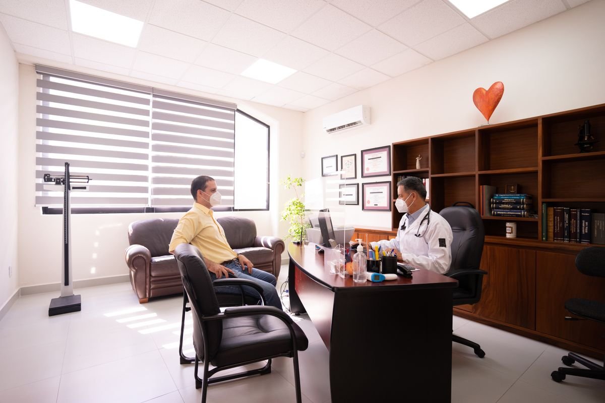 An Indian clinic consulting room